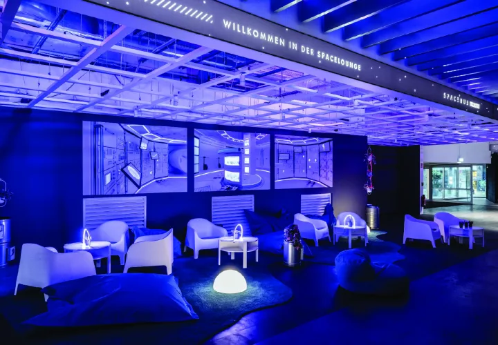 Eventraum der SpaceHub-Ausstellung